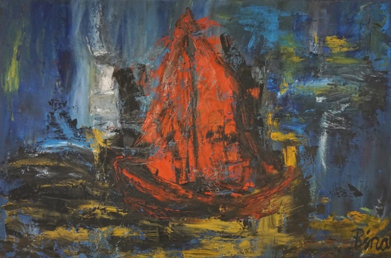 DAS BOOT80 x 120 / lfarben