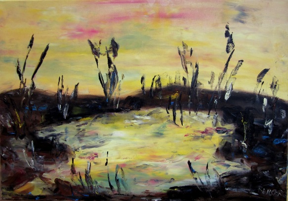 MOORLANDSCHAFT70 x 100 / lfarben